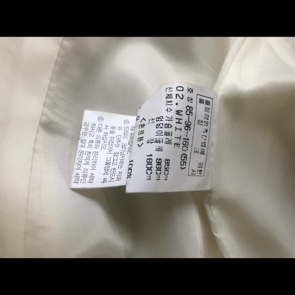 Vintage 80s white wool jacket from South Korea - Picture 4 of 5